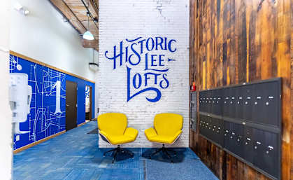 Locker Room at Lee Lofts, Minneapolis, MN