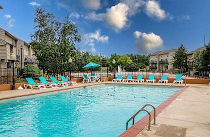 the swimming pool at our apartments