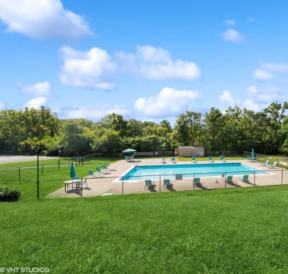 swimming pool at The Highlands of West Chester Apartments