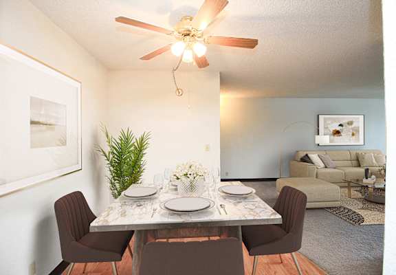 apartment living room in Sioux City, IA