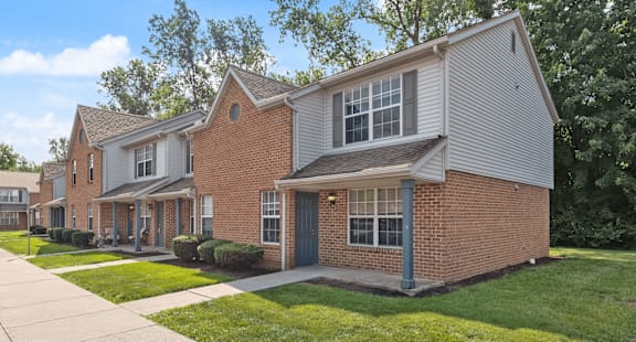 a brick apartme3nt building in Ohio
