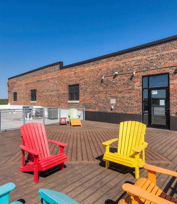 Rooftop Patio at Riverpoint Lofts, Des Moines, 50309