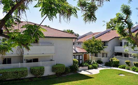 Large, landscaped lawns