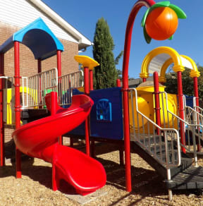 our new playground is ready for the kids to play