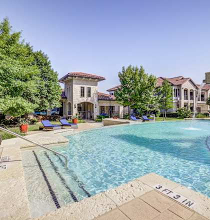 take a dip in the resort style pool at villas at houston levee west apartments