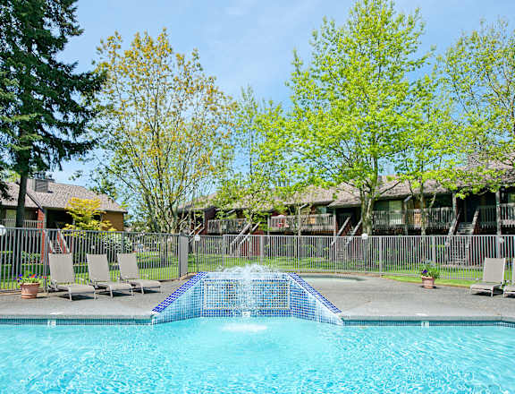 Stone Creek pool and fountain