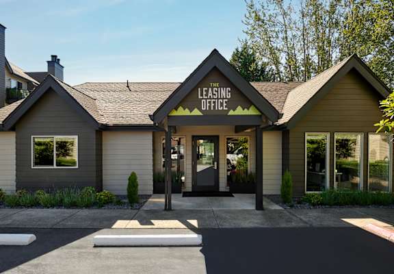 the leasing office at the levee apartments in saratoga springs, ny