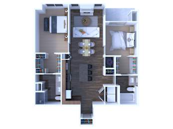  Floor Plan 2 Bedrooms Floor Plan B2