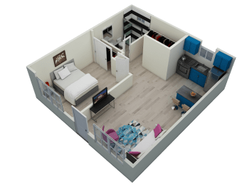 One Bedroom One Bathroom