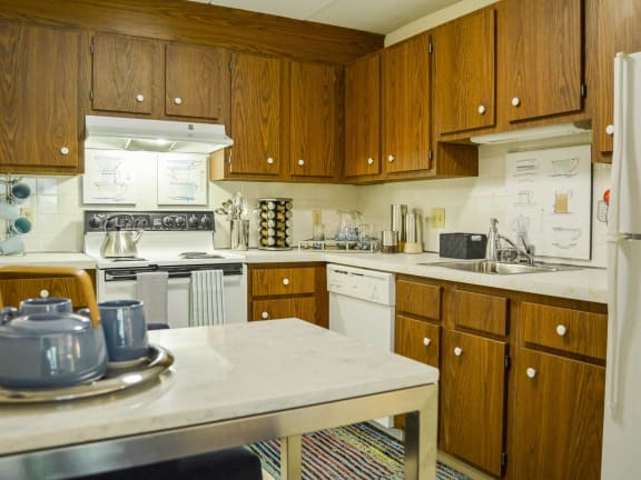 our apartments offer a modern kitchen with stainless steel appliances