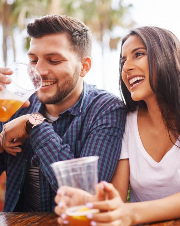 beer garden  at Venue, San Francisco, California
