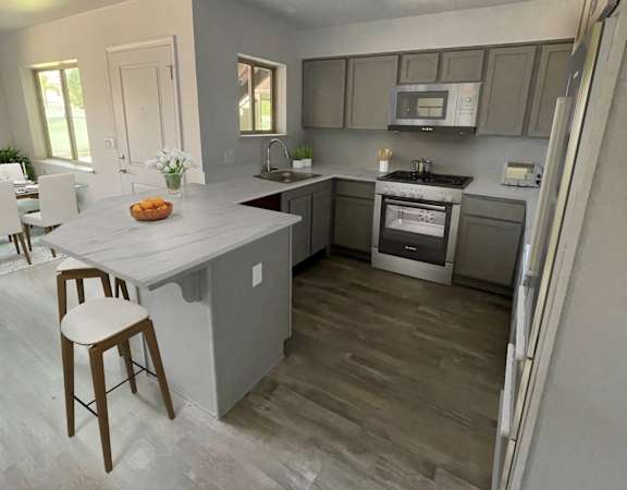 Kitchen with appliances