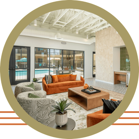 Villa Cielo Cortaro Apartments in Tucson, Arizona Clubhouse Lounge