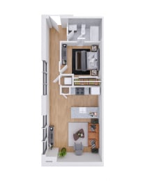  Floor Plan The Heir Unit 101