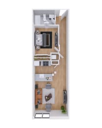  Floor Plan The Heir Unit 104