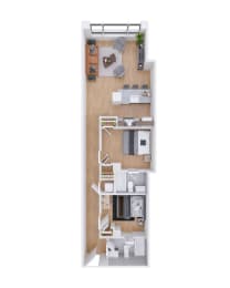  Floor Plan The Heir Unit 203