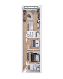  Floor Plan The Heir Unit 207