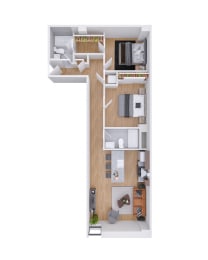  Floor Plan The Heir Unit 408