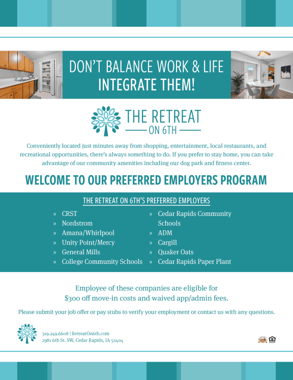 dont balance work  life integrate them the retreat on ghi brochure