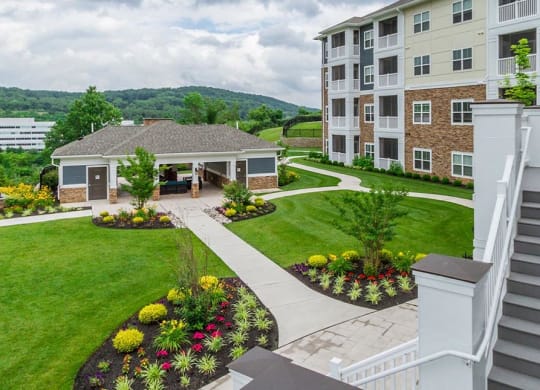 Amenities Deck of The Haven luxury apartments in Malvern, PA
