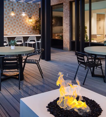 Patio at Riverside Apartments, Alexandria, VA