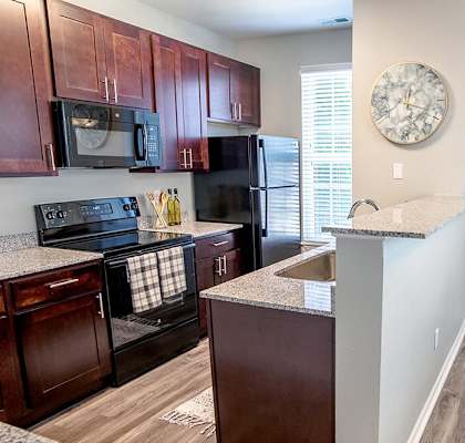 Kitchen at Providence at Old Meridian Apartments , Indiana 46032