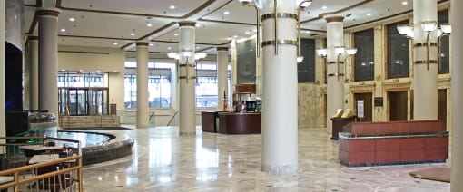 Decorated Reception And Lobby Area