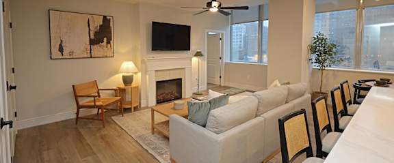 Residences at 55 - Model Living Room