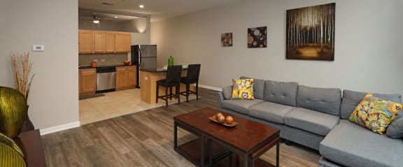 Model Suite at The Residences at 668 - Living Area