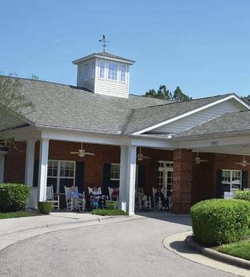 Senior Living Community Entrance at Spring Arbor of Raleigh