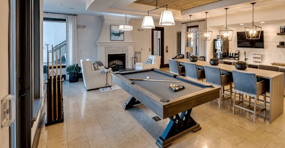 Game room at Two Addison Place (7 of 8)