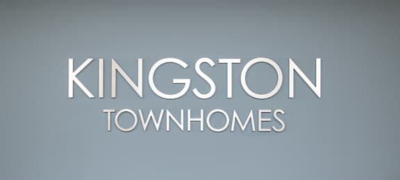 A logo for Kingston Townhomes is displayed.