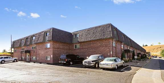 Car Parking Area at Golden Arms Apartments, Colorado