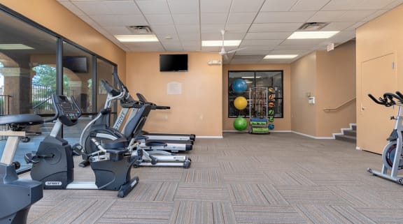 Catalina Canyon fitness center with equipment.