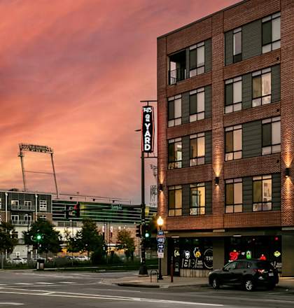 Exterior View In Night at 1415 @ The Yard, Omaha