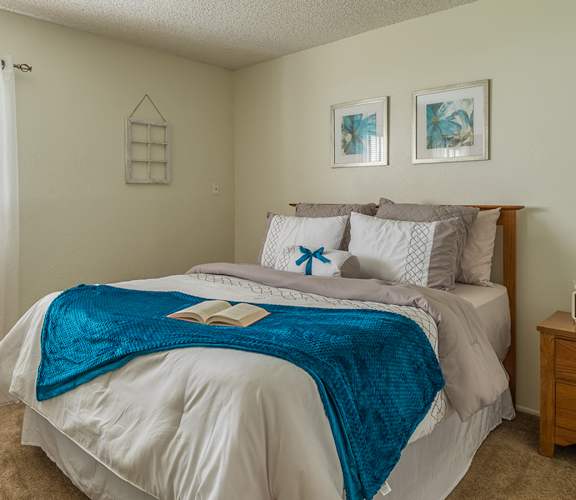 Foothills bedroom with nice natural lighting and carpet flooring