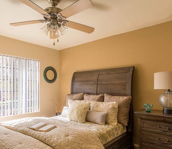Arboretum Bedroom with ceiling fan