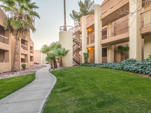 Sycamore Creek outside view with Lush Landscape throughout