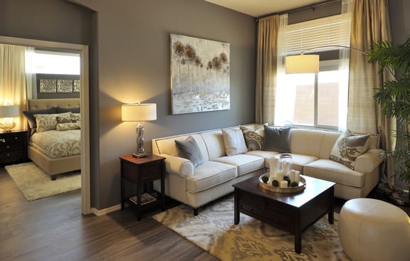 Living room at Sabino Vista Apartments in Tucson AZ