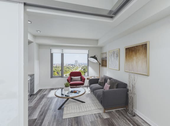 Living Room with large picture window