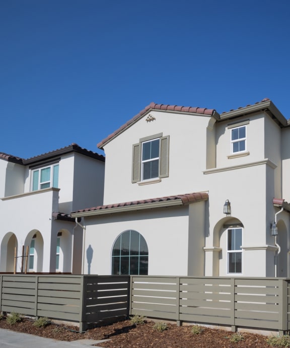 exterior with front patio at Crocker Village – Single Family Homes, Sacramento, 95818