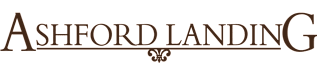 The image features the text "Ashford Landing" in a large, bold font.