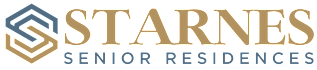 The image is a logo for a company named "Starnes Senior Residences".