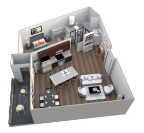 Floor Plan  Rose B6B floor plan at 360 at Jordan West best new apartments West Des Moines IA 50266