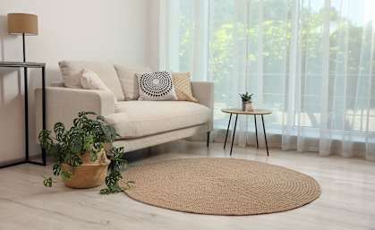 a living room with a couch and a rug at Willow Bend Apartments, North Carolina, 27707