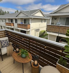 exterior of apartments and driveway