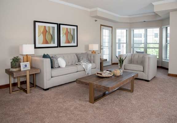 Large living room with balcony