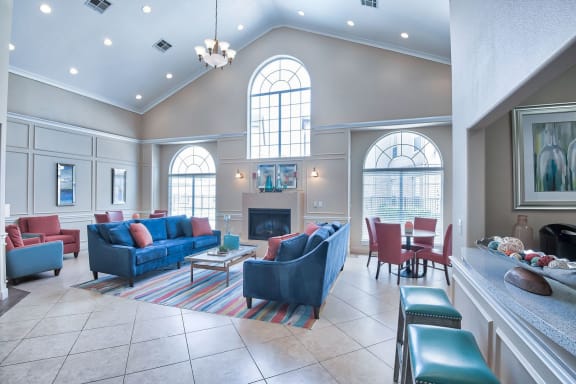 Leasing office waiting area at The Life at Clearwood, Houston, 77075
