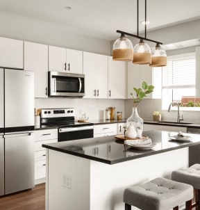 Fully Equipped Kitchen with Stainless Steel Appliances