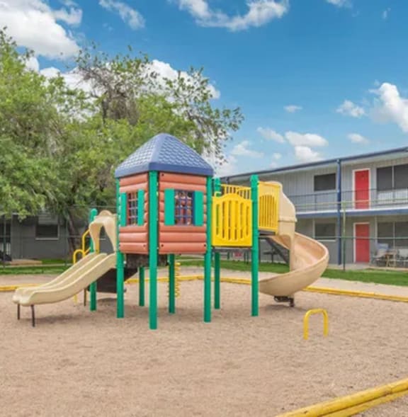 our apartments have a playground for kids to play